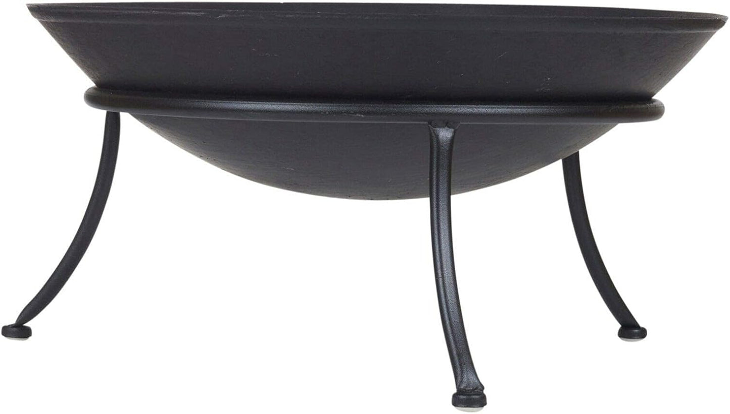 Braciere da Giardino in Acciaio Ø47 cm | Rustico e Portatile |Perfetto per Campeggio e Terrazza
