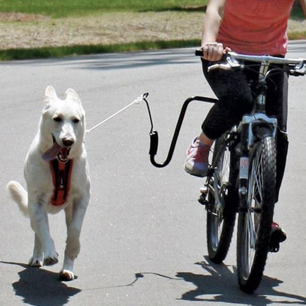 Guinzaglio per Bicicletta con Distanziatore per Cani – Supporto Sicuro sotto Reggisella – Regolabile per Cani di Tutte le Taglie Facile da Installare