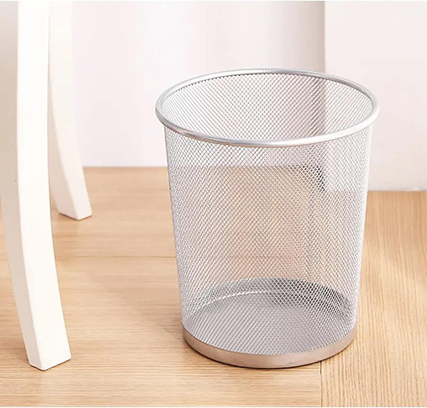 Gettacarte in Metallo da 19L – Pattumiera da Ufficio Ø29,5 cm x 35 cm – Colore Nero o Argento
