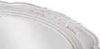 Specchio Ovale Vintage in Legno Bianco | Stile Romantico Shabby Chic | Decorazione da Parete, Trucco, Ingresso