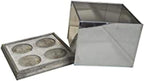 Portacandele Effetto 3D, Design Moderno per Interni ed Esterni, 16x16x12 cm