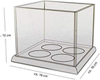 Portacandele Effetto 3D, Design Moderno per Interni ed Esterni, 16x16x12 cm