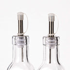 Set Menage 4 Pezzic Oliera, Acetiera, Sale e Pepe - Dispenser da Cucina Elegante per Olio e Aceto