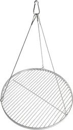 Griglia Rotonda in Acciaio Inox con Gancio – Alta Qualità per Barbecue e Griglia Girevole 4 Misure 50/60/70/80cm