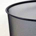 Gettacarte in Metallo 19L – Pattumiera Ufficio Ø29,5x35 cm, Nero o Argento