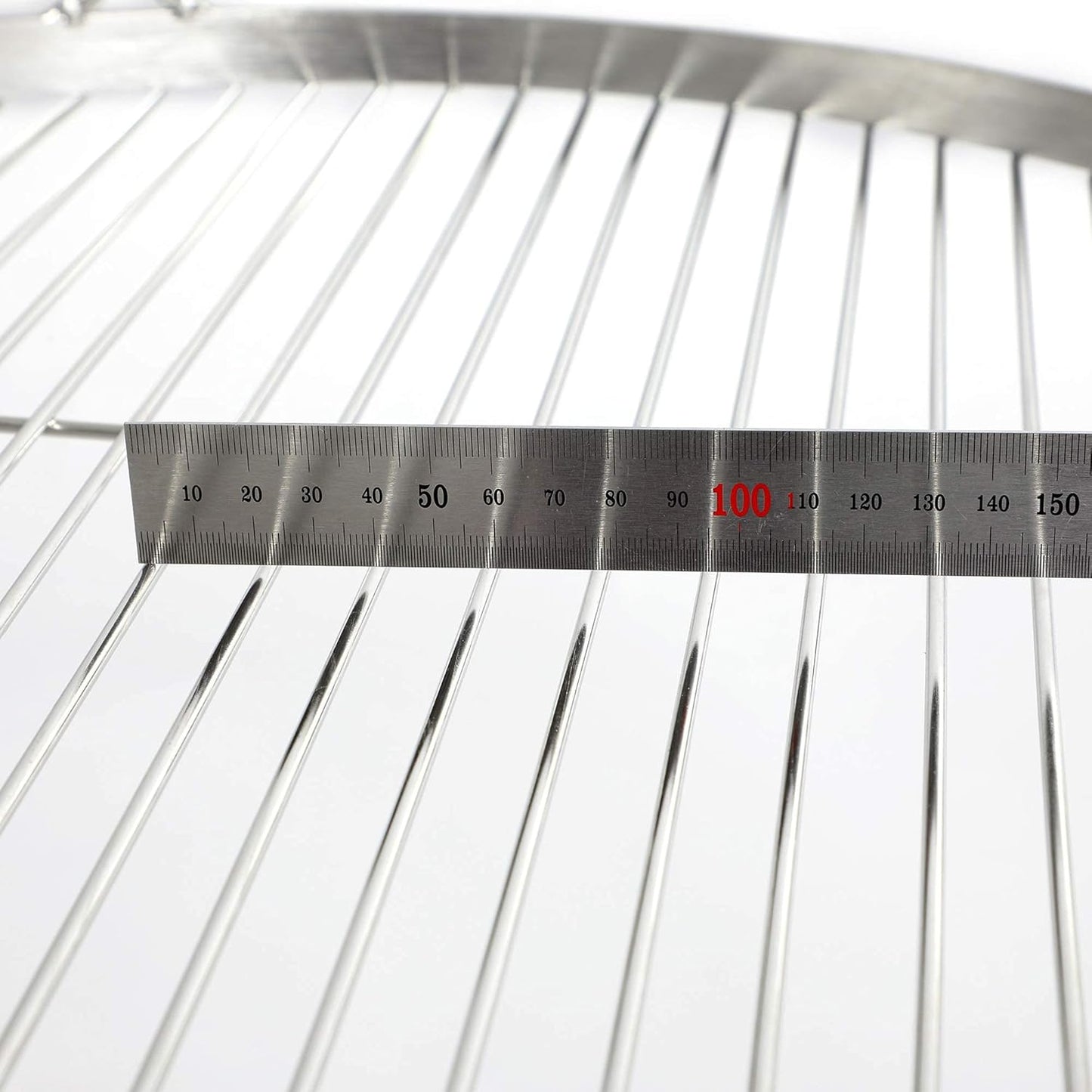 Griglia Rotonda in Acciaio Inox con Gancio – Alta Qualità per Barbecue e Griglia Girevole 4 Misure 50/60/70/80cm