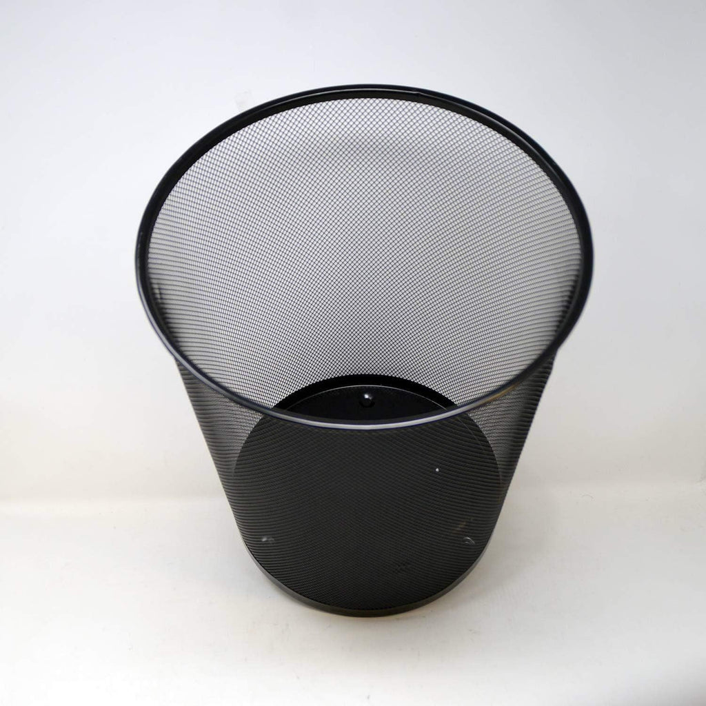 Gettacarte in Metallo 19L – Pattumiera Ufficio Ø29,5x35 cm, Nero o Argento