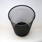 Gettacarte in Metallo 19L – Pattumiera Ufficio Ø29,5x35 cm, Nero o Argento
