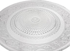 Set 6 Piatti in Vetro Trasparente - 3 Formati (18cm, 25cm, 33cm) - Eleganti Piatti da Portata, Dolci e insalata ecc.