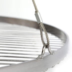 Griglia Rotonda in Acciaio Inox con Gancio – Alta Qualità per Barbecue e Griglia Girevole 4 Misure 50/60/70/80cm