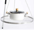 Griglia Rotonda in Acciaio Inox con Gancio – Alta Qualità per Barbecue e Griglia Girevole 4 Misure 50/60/70/80cm
