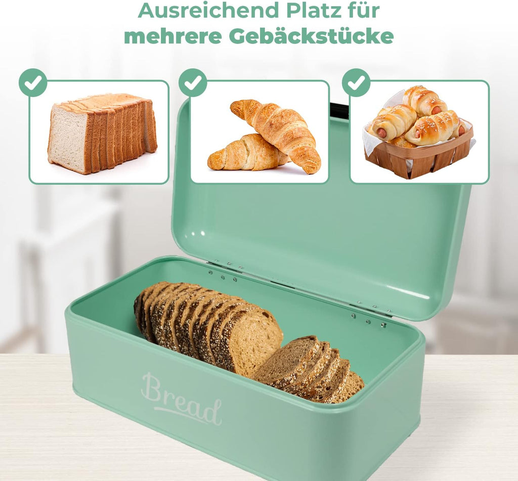 Portapane Moderno in Metallo Contenitore per Pane in Metallo