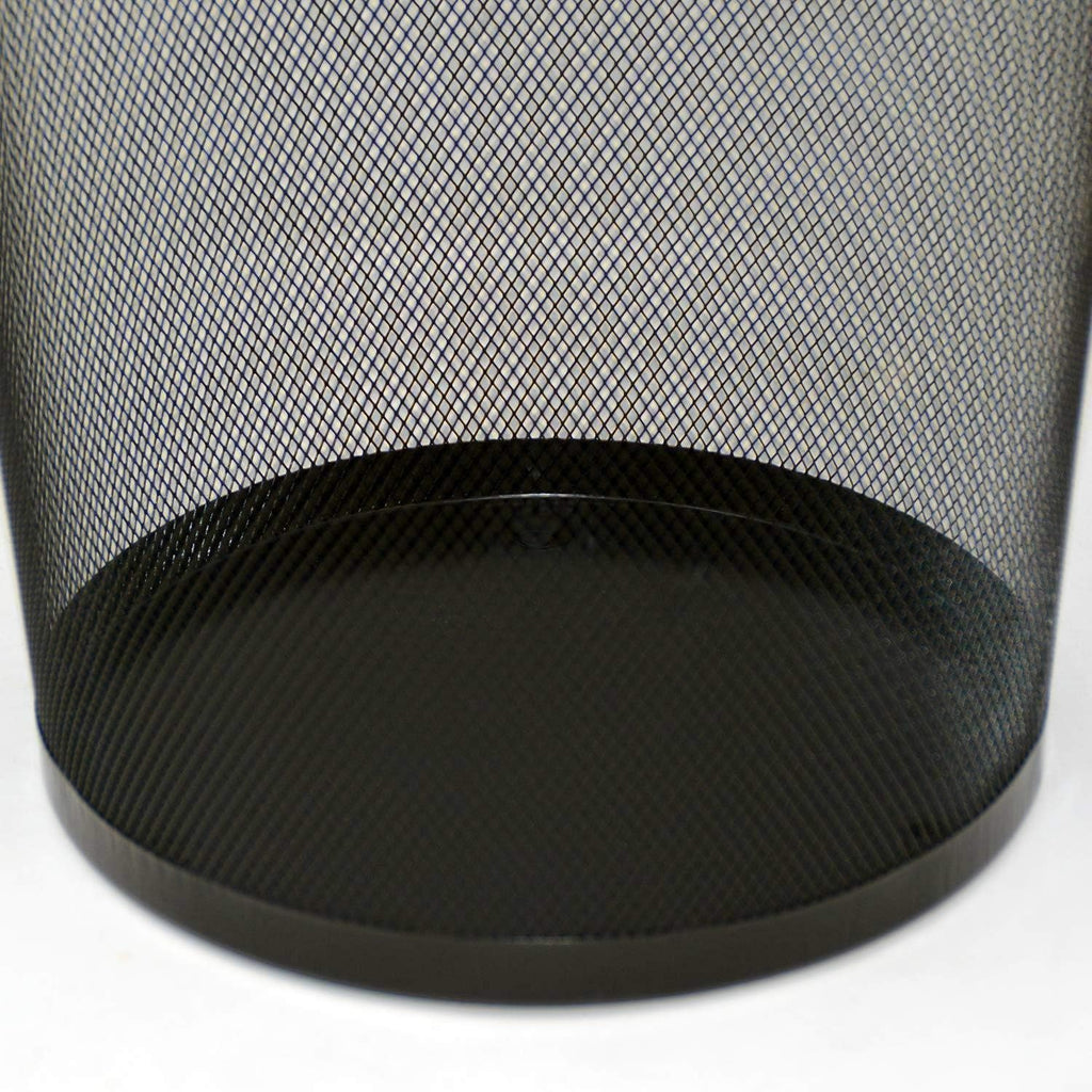 Gettacarte in Metallo 19L – Pattumiera Ufficio Ø29,5x35 cm, Nero o Argento