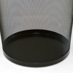 Gettacarte in Metallo 19L – Pattumiera Ufficio Ø29,5x35 cm, Nero o Argento