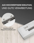 Bruciatore a Bioetanolo 150 cm in Acciaio Inox-Design elegante, facile da installare e senza canna fumaria