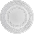 Set 6 Piatti in Vetro Trasparente - 3 Formati (18cm, 25cm, 33cm) - Eleganti Piatti da Portata, Dolci e insalata ecc.